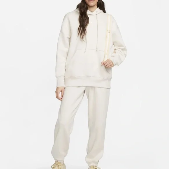 Nike Matching Set | Phoenix Hoodie (Lg) and Joggers (M) in Light Orewood - Picture 2 of 8